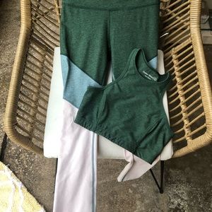 Outdoor Voices Tank and 7/8 Springs Leggings Set